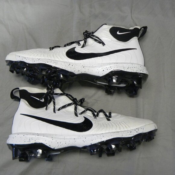 Nike Alpha Huarache NXT Baseball Cleats White/Black MCS Mens Size 13 - Picture 2 of 10